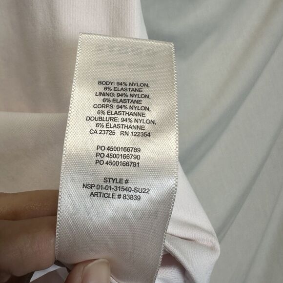 Aritzia Babaton Tank Top Womens Small Pink Knit Cropped Mockneck Sleeveless - Picture 7 of 9